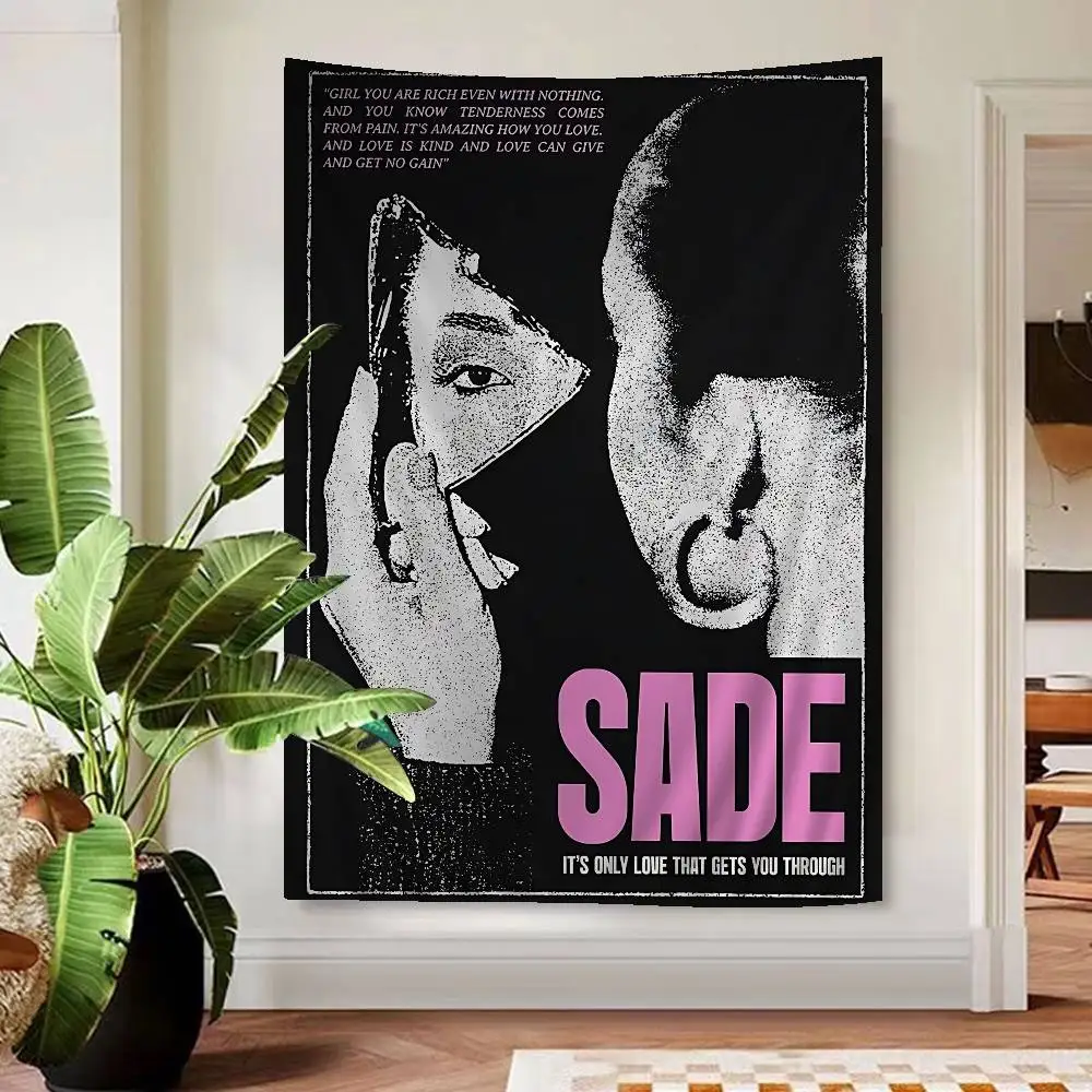 Singer Sade Movie DIY Wall Tapestry For Living Room Home Dorm Decor Wall Art Decor