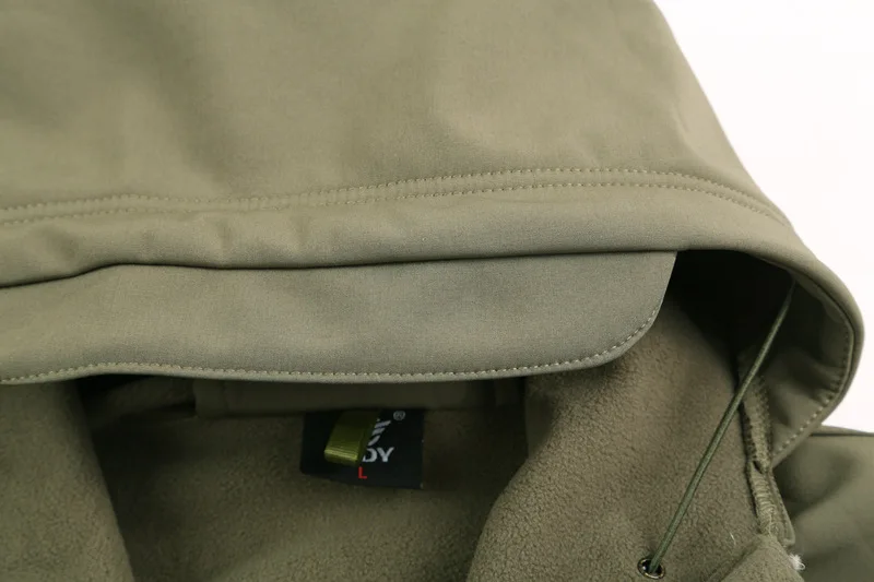 Camo Softshell-Jacke für Herren, wasserdicht, winddicht, Arbeitsanzug, Winter, Jagd, Wandern, taktischer Parka – Detail 9