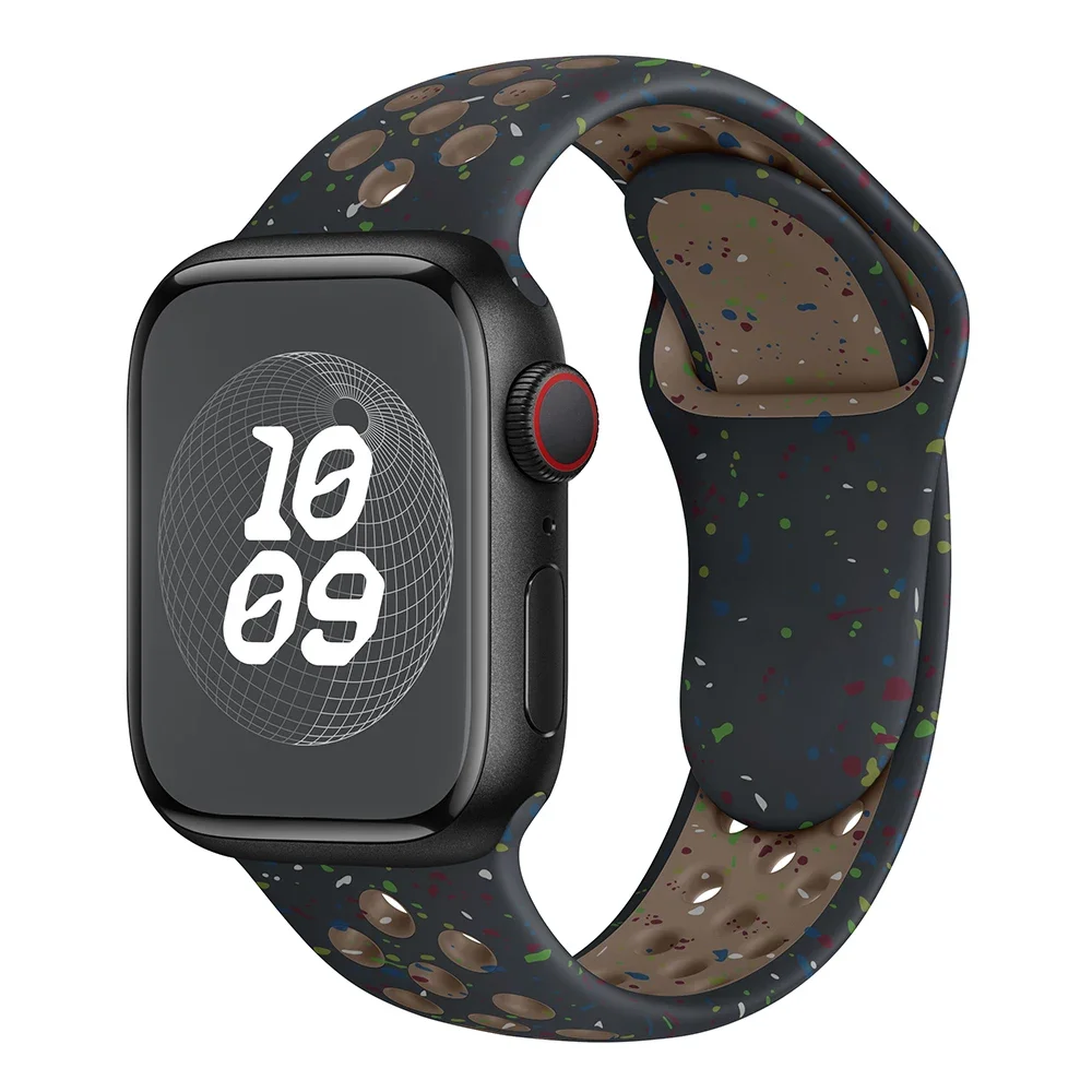 Silicone strap for Apple watch band 44mm 40mm 42mm 38mm 49mm correa for nike bracelet iwatch ultra 2 series 6 se 7 8 9 45mm 41mm