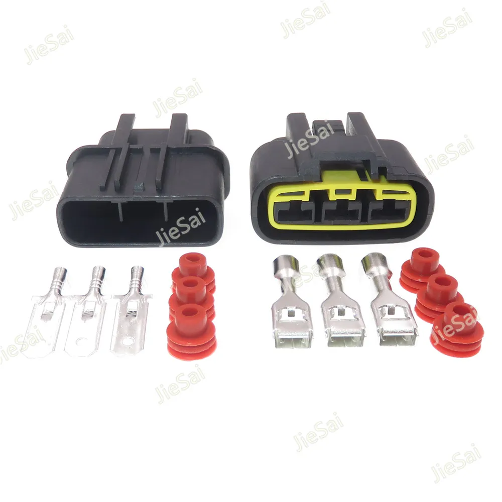 3 Pin Motorcycle Car Connector Automobile Waterproof Fan Socket QLW-A-B3F-B QLW-3F-B