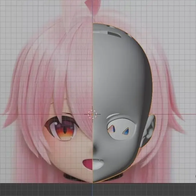Customize Character Boy/Bily Kigurumi Half Head with Lock Anime Cosplay Kigurumi Mask COS Headgear