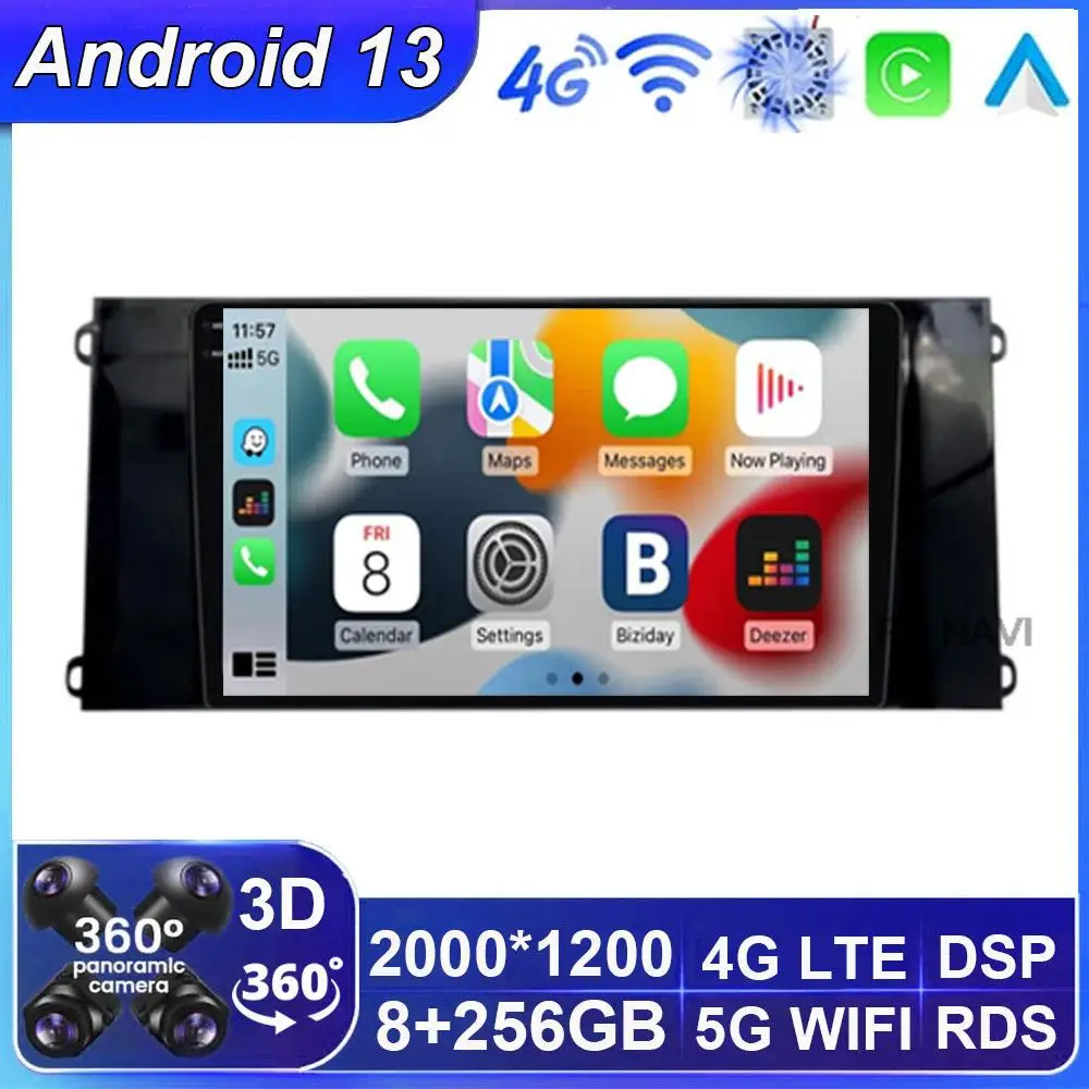 

8+256G Android 13 For Ford New Era Transit Pro 2021 Car Radio GPS Navigation Multimedia Video Player QLED Screen 2din Carplay TV