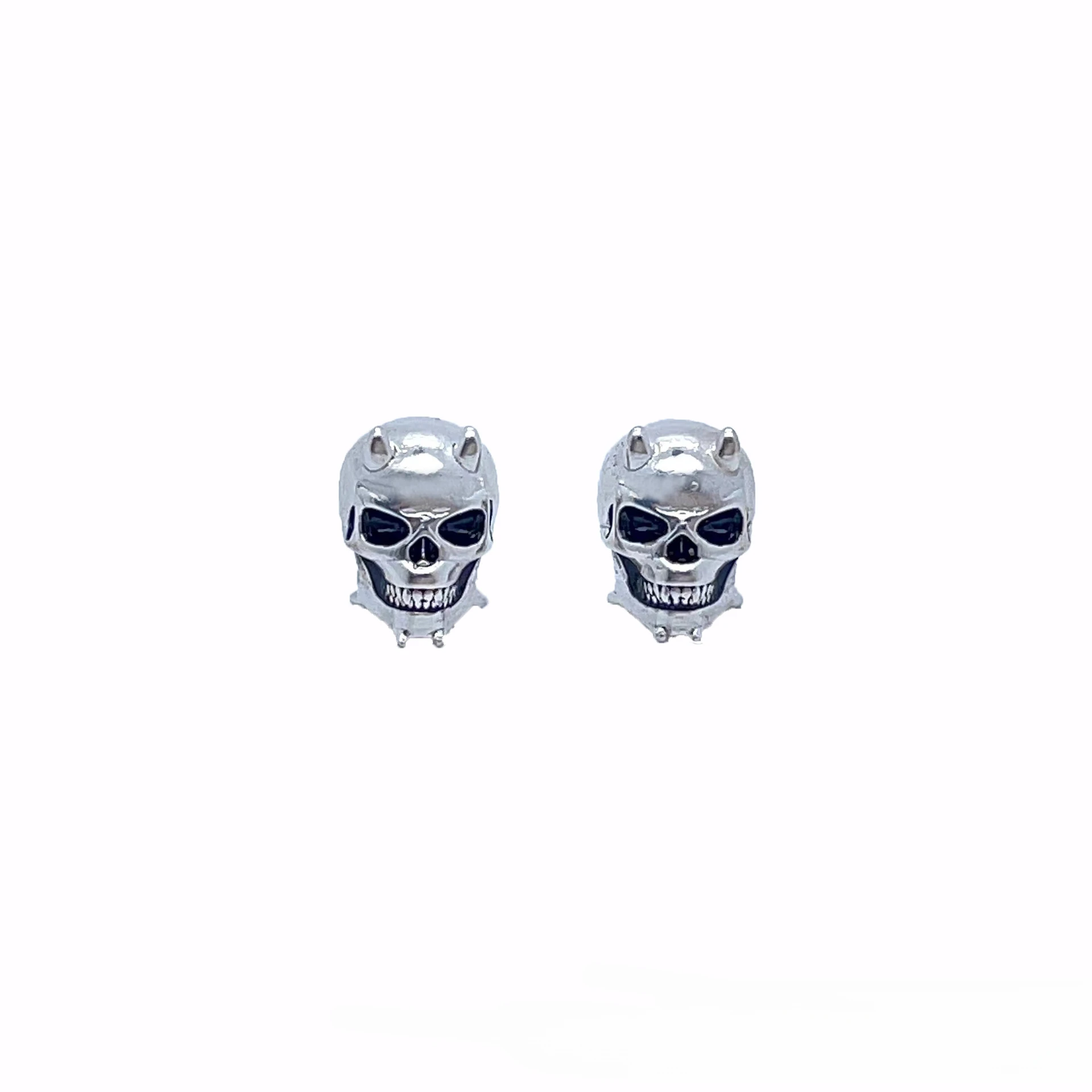 Personality Punk Style Little Devil Stud Earrings for Men Women Gothic Cool Skull Earrings Fashion Jewelry Accessories Gifts