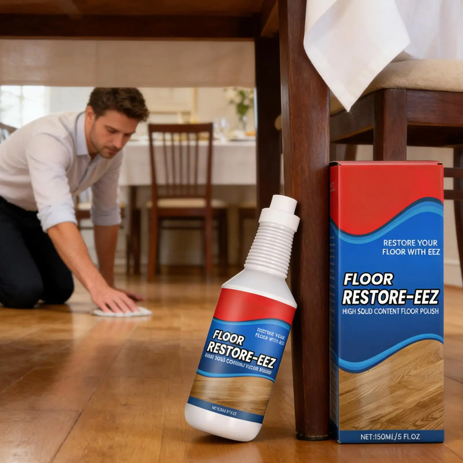 Restaurador de Brillo para Pisos de 150 ml, Agente de Pulido para Madera, Abrillantador, Eliminador de Suciedad, Detergente para Mantenimiento de Madera