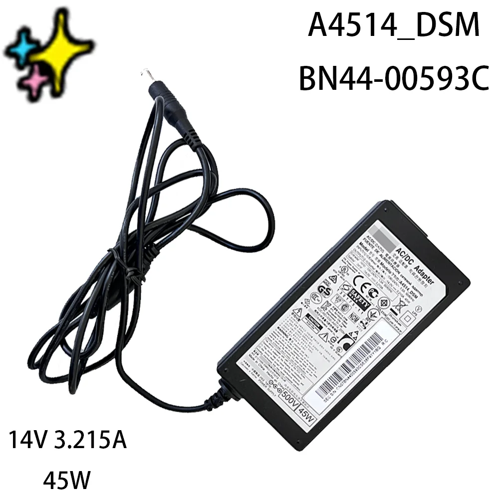 UA22F5100ARLSG UA22F5100ARLXL U28E510D LU28E510DS UA22F5100AR is for Monitor AC/DC Adapter 14V 3.215A 45W A4514_DSM BN44-00593C