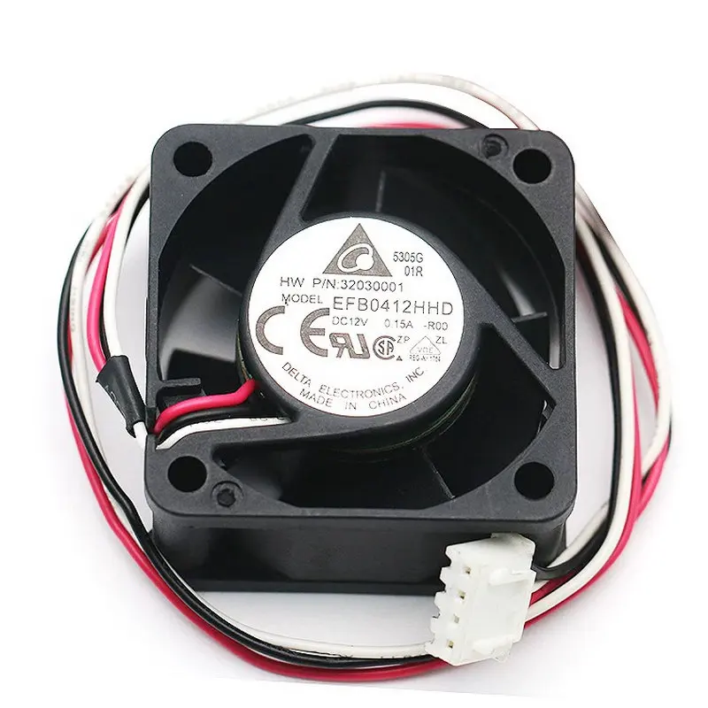 The New Cooling Fan EFB0412HHD R00 0.15A EFB0412MD 0.10A 4CM DC12V 40x20MM 3Lines