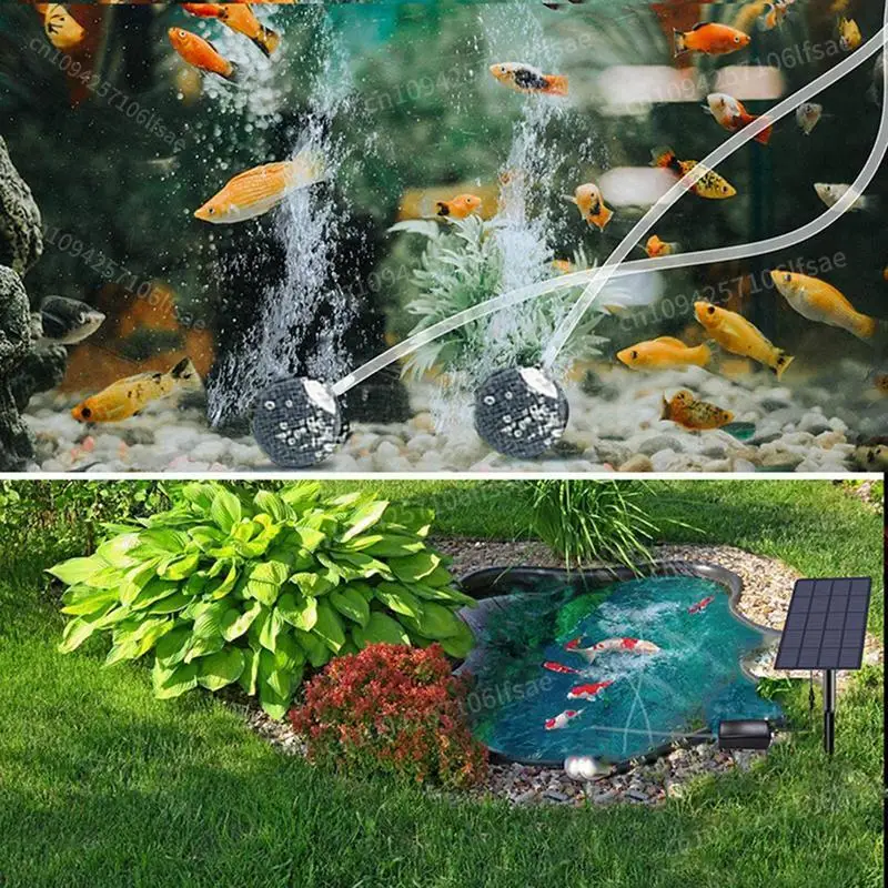 for Pond Solar Powered Pond Bubbler Aerator Solar Air Pump Aquarium Aerator Solar Panel Pump