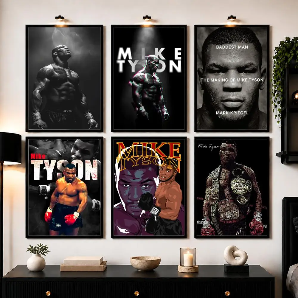 Boxing Legend M-Mike T-Tyson Poster Wall Art Print Sticker for Bedroom Living Room Dorm Office Modern Home Decor