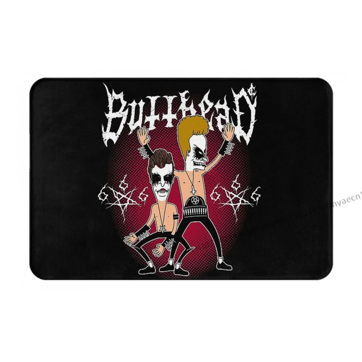 Beavis and Butt Head TV Anti-Slip Doormat Kitchen Mat Funny Heavy Metal Hallway Carpet Entrance Door Rug Indoor Decor