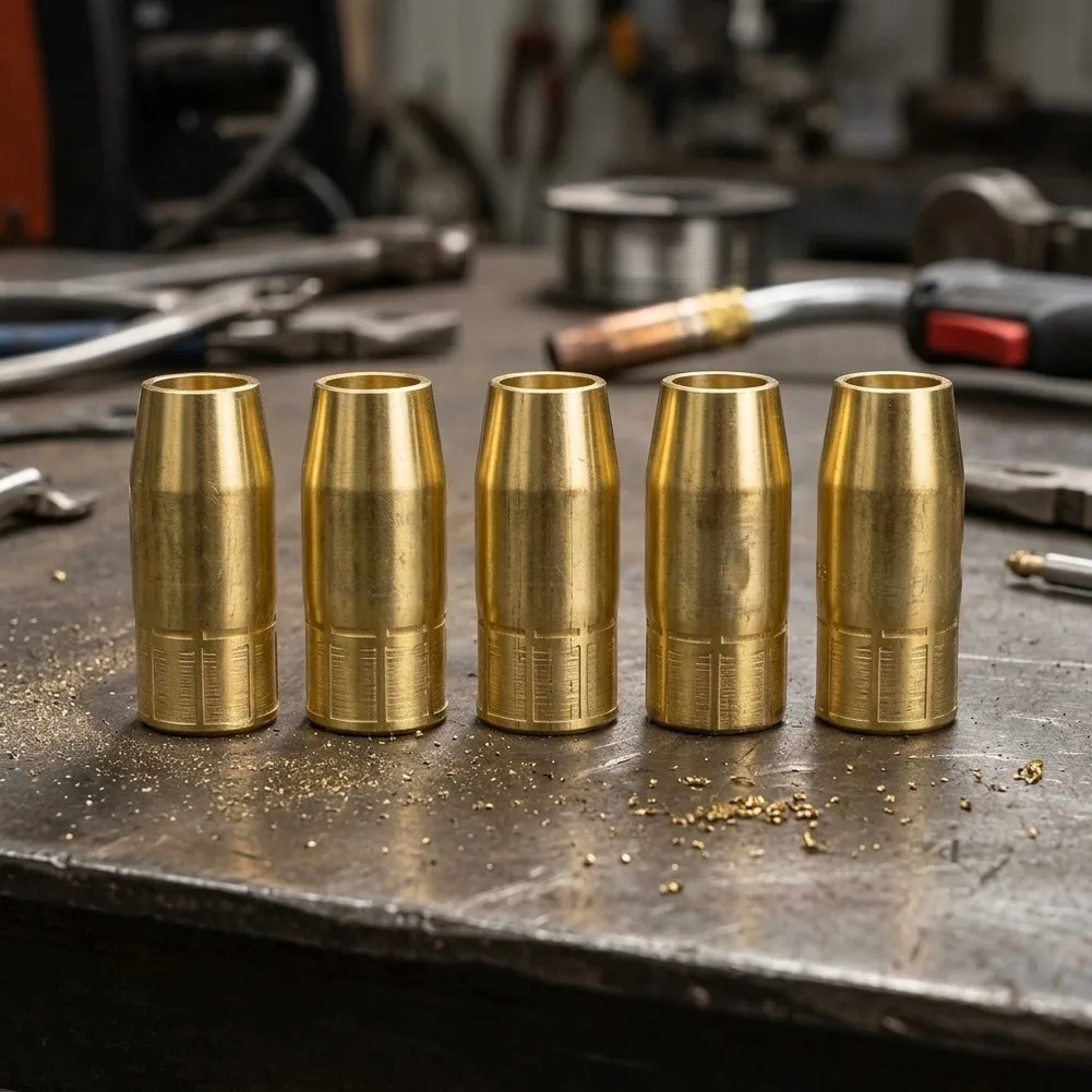 For Everyday Welding Work Brass Gas Nozzle 5 8 Inch Inner Bore Stable Thermal Conductivity High-temperature Resistance