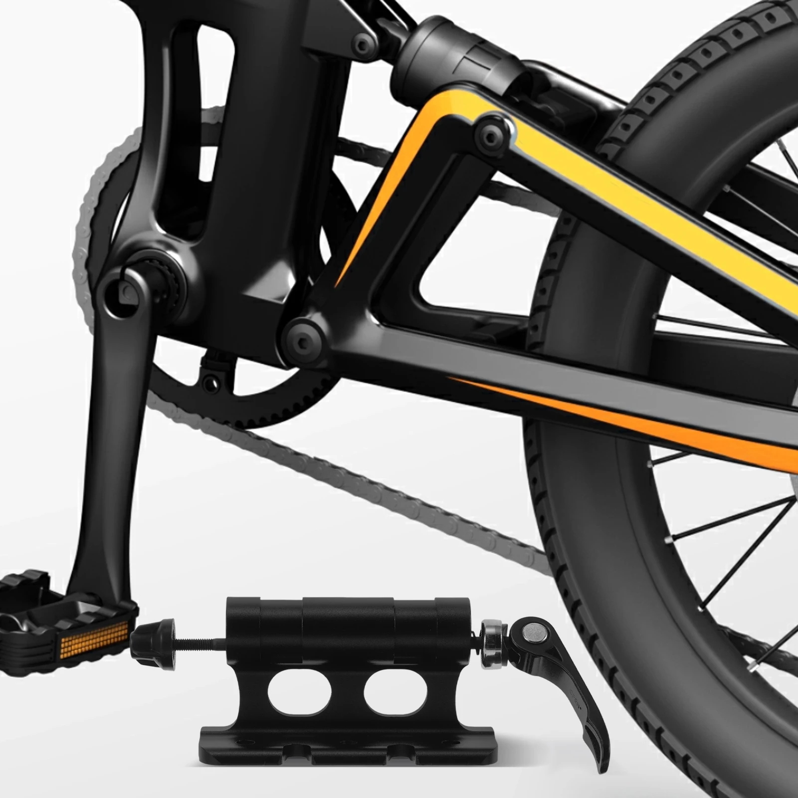 

1 set Quick Release Bicycle Front Fork Bracket Black Reliable Aluminum Bike Carrier Rack Barrel Shaft Fixed Mounts Versatile
