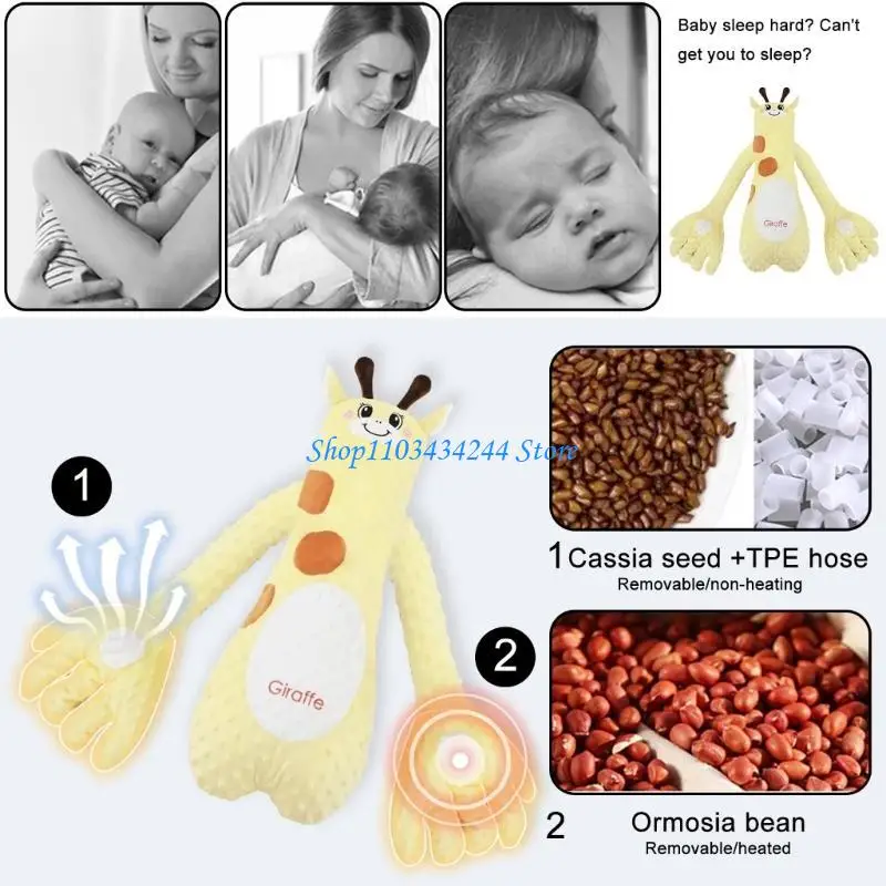 متعددة الوظائف الطفل المزاج تهدئة وسادة جميلة عناق دمية اليد لينة لطيف وسادة مريحة تهدئة لعبة للنوم #4