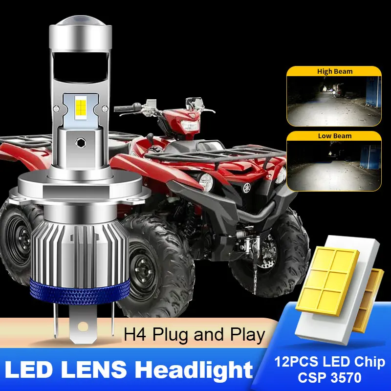 1PCS For Yamaha Grizzly 300 12-2014 Grizzly 550 2009-2015 Grizzly 700 07-2018 Motorcycle off-road beach vehicle LED Headlight