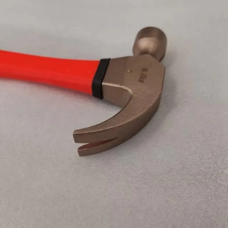 Martello ad artiglio in bronzo di alluminio da 0,5 kg con manico in fibra di vetro adatto a vari campi