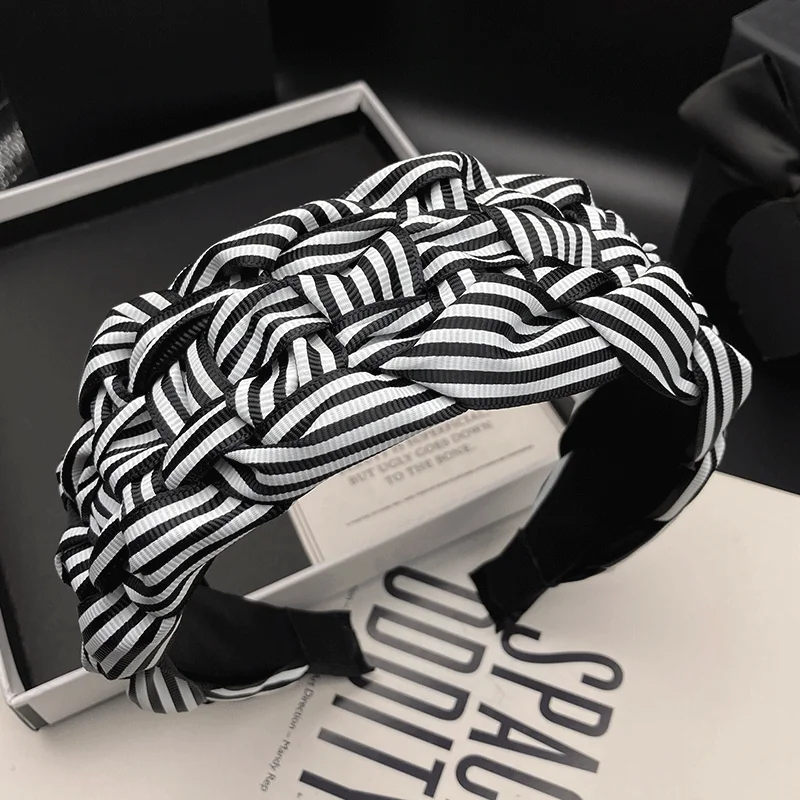 tiara-de-cabelo-tecida-listrada-em-preto-e-branco-para-mulheres-com-volume-no-topo-da-cabeca-faixa-de-cabelo-adulta-tiara-de-cabelo-com-borda-larga