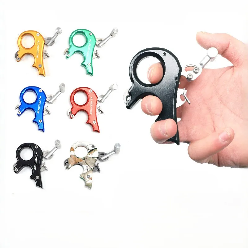 

3 Finger Grip Thumb Release Caliper Trigger | Archery Compound Bow Release Aids | Aluminum Alloy Hinge Release for Hunting