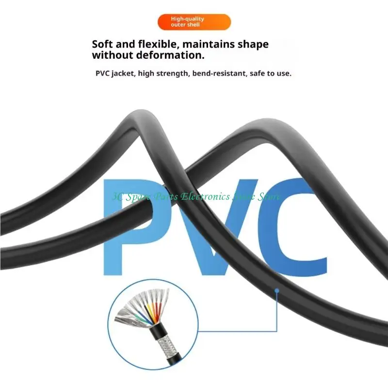 SZ 8Pin DIN Cable 8Pin DIN Male to Female/Male Extension Cable Professional Extender Cord for Professional Mouse Keyboard