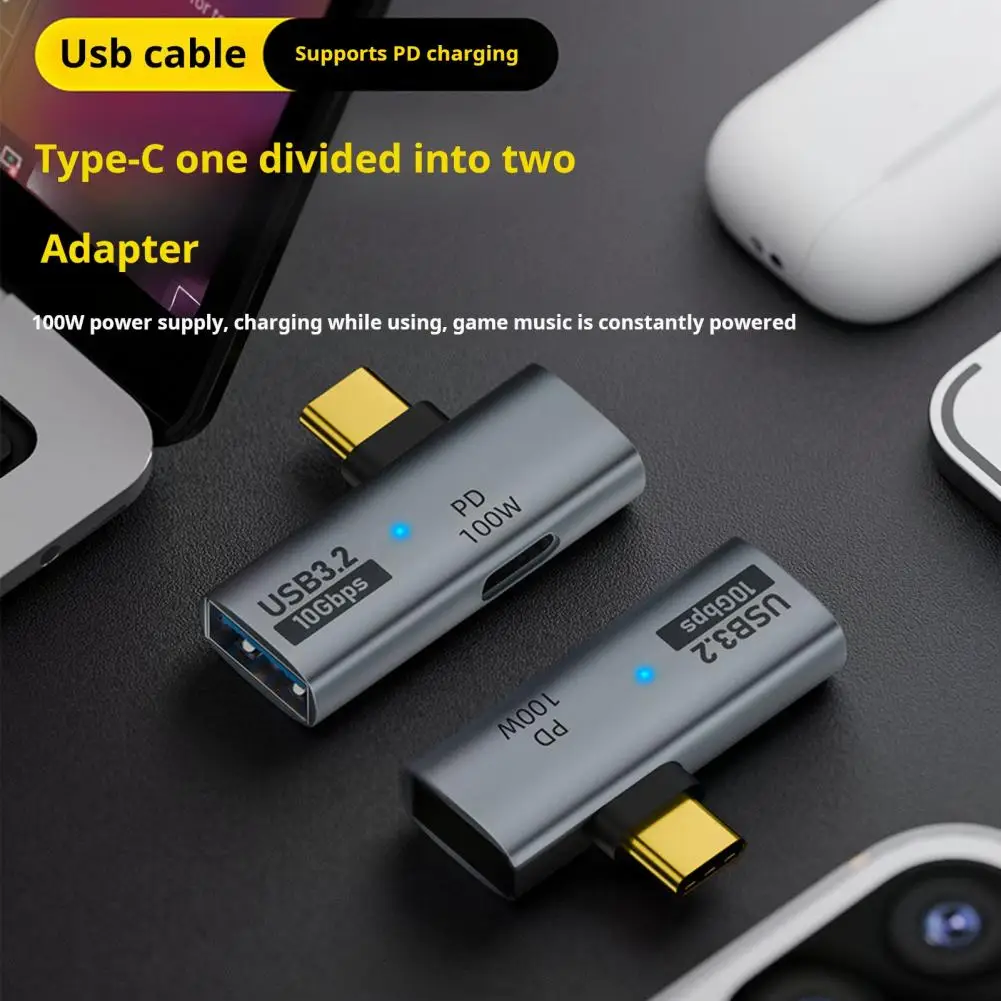 Type-c to Usb Otg Adapter Usb-c to Usb-a Otg Adapter 100w Pd Fast Charging 10gbps Data Transfer Converter for Macbook Usb 3.2