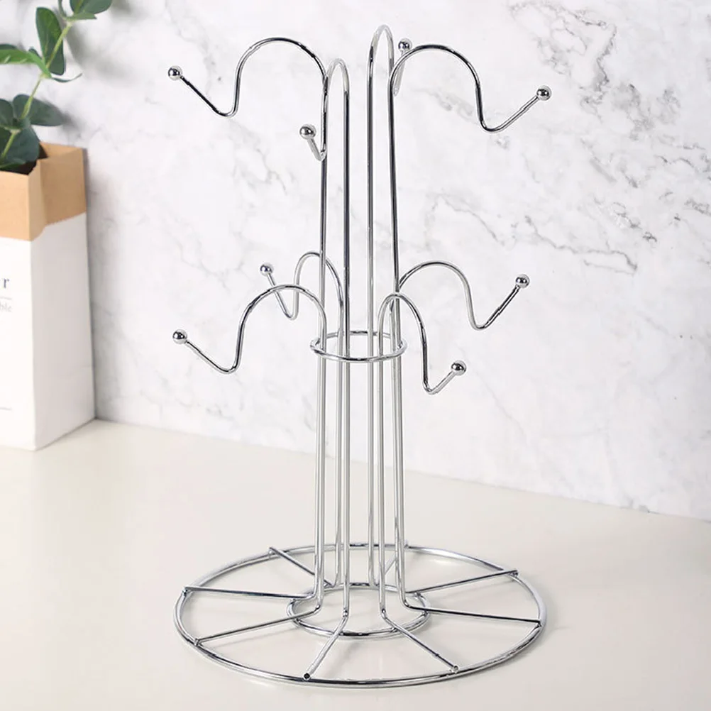 1pc porta tazze da caffè stendino per tazze in argento per cucina casa bar hotel porta tazze supporto per tazze in ferro organizzatore