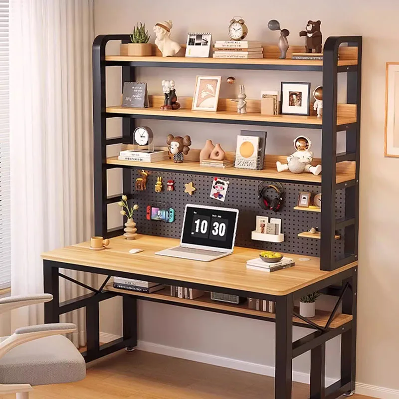 

Storage Bedroom Wooden Desk Computer Office Nordic Desk Table Space Saving Student Scrivania Angolare Living Room Furniture