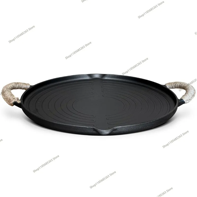 Three-proof Base, Cast Iron Grill Type Oven Outdoor Grill Pot Gas Stove Grill Pan