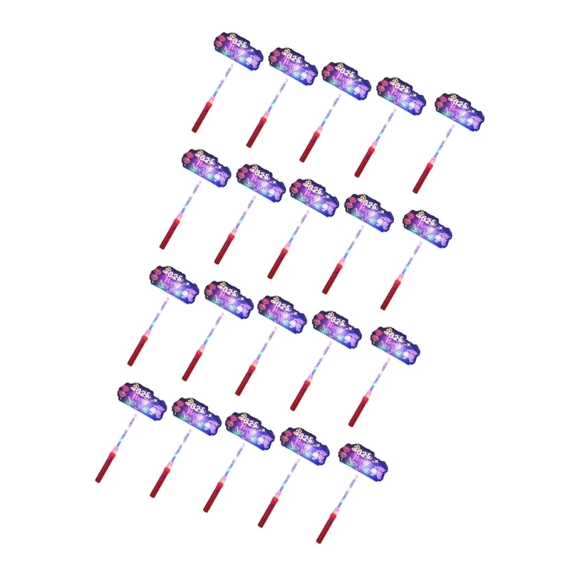 New Year Flashing Glowing Light up Karaoke Party Costume Christmas Wand