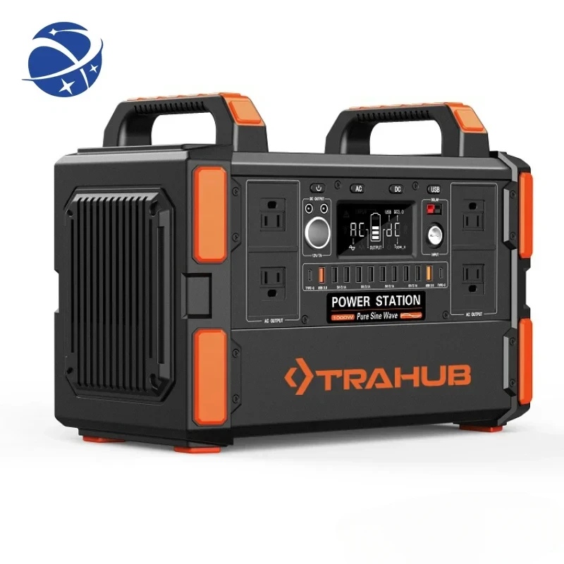 

YYHC Outdoor portable energy storage 110v 220v high-power emergency power supply 500W 1000w portable power station