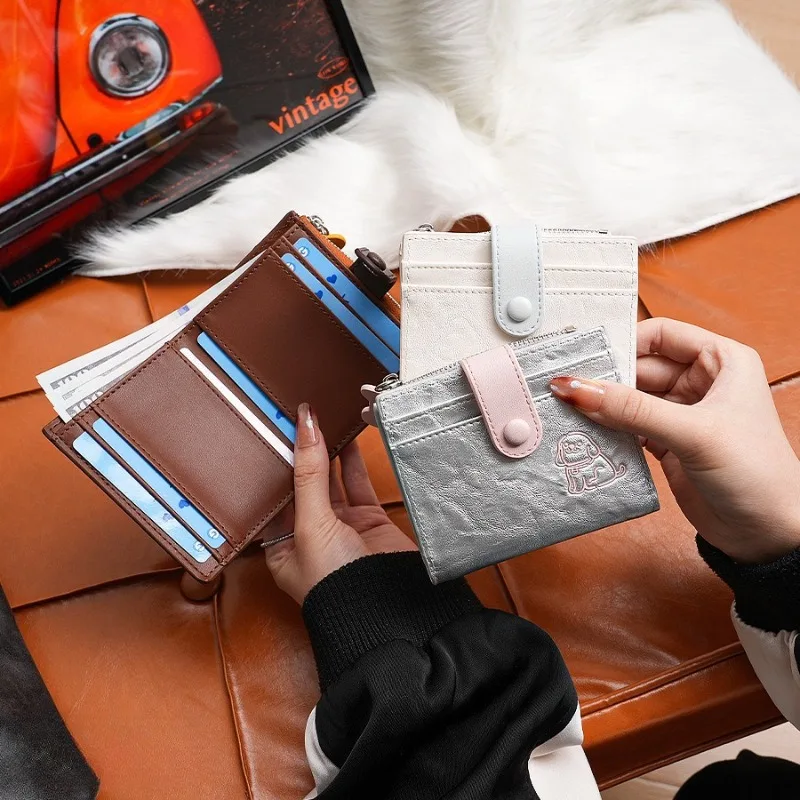 Puppy Multi Card Wallet For Women Large Capacity  Card Case Portable ID Document Bank Card Coin Storage Purse Daily Use