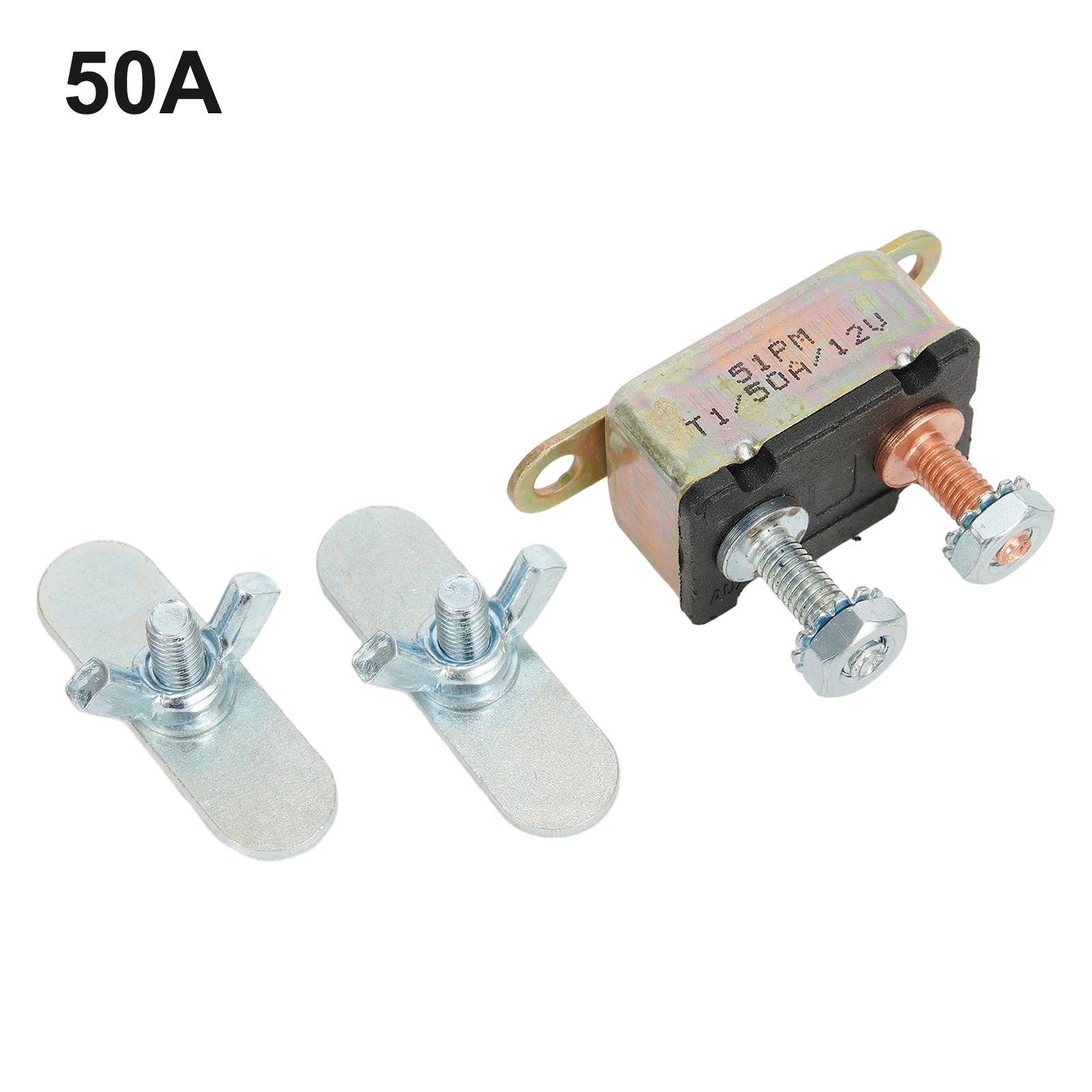 Stud Type Auto Reset Circuit Breakers 12V 30A/40A/50A Auto Automatic Fuse Reset Circuit Breaker Copper Stud Bolt