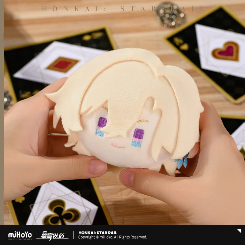 Official MiHoYo Honkai Star Rail Big Head Plush Pendant March 7th Kafka Dan Heng Doll Keychain Cosplay Accessories Fan's Gift