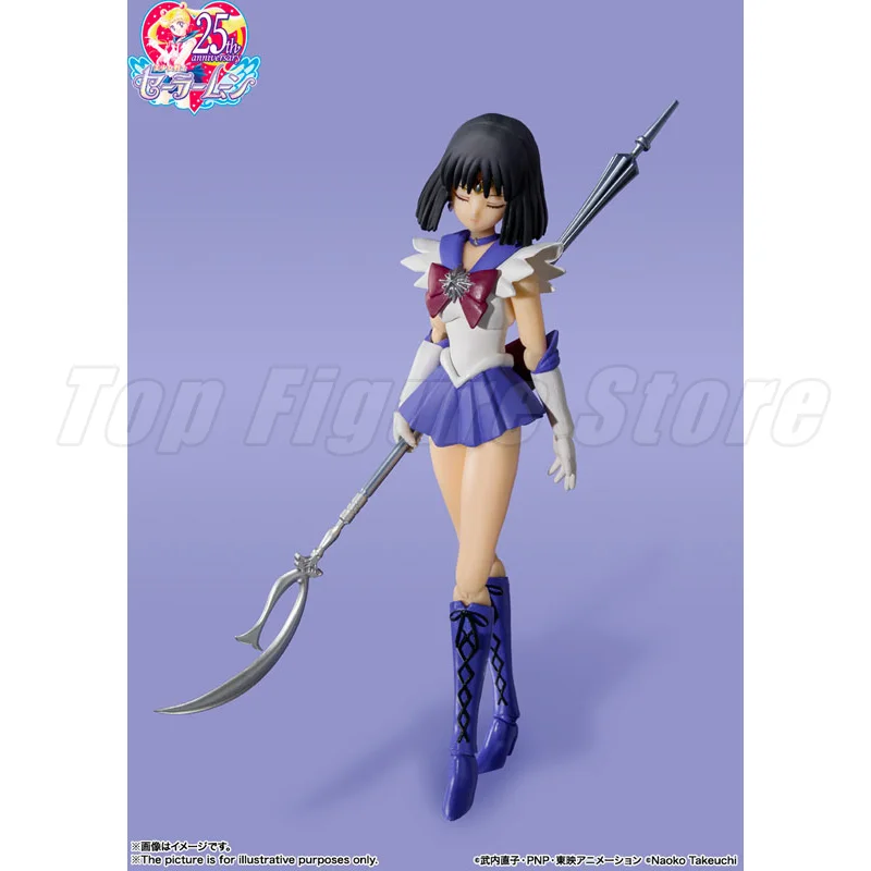 Original Bandai S.H.Figuarts SHF Sailor Saturn Sailor Moon S In Stock Anime Action Collection Figures Model Toys