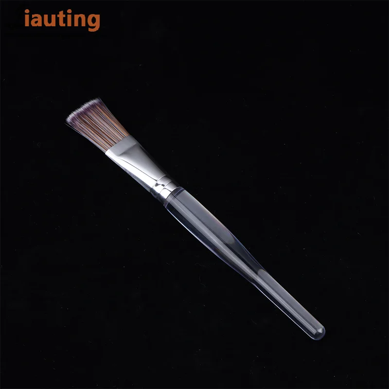 Spazzola per la pulizia del viso Spazzola per il lavaggio del massaggio del viso per capelli morbidi Spazzola per maschera per il viso Strumento portatile per la cura della pelle