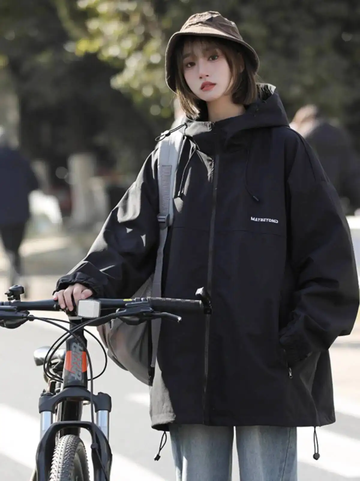 Women Windbreak Coat 2025 Spring Summer Men's Outdoor Mountaineering & Camping Hooded Jacket Oriented Style Ideal For Couples