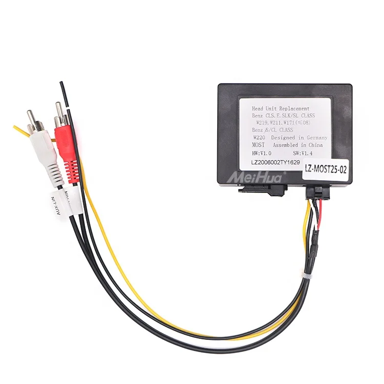 

Meihua MOSOT Optical Fiber Decoder Switch Box for Mercedes-Benz CLS E SLK/SL W219 W211 W171 S/CL Class W220 Car Stereo Player