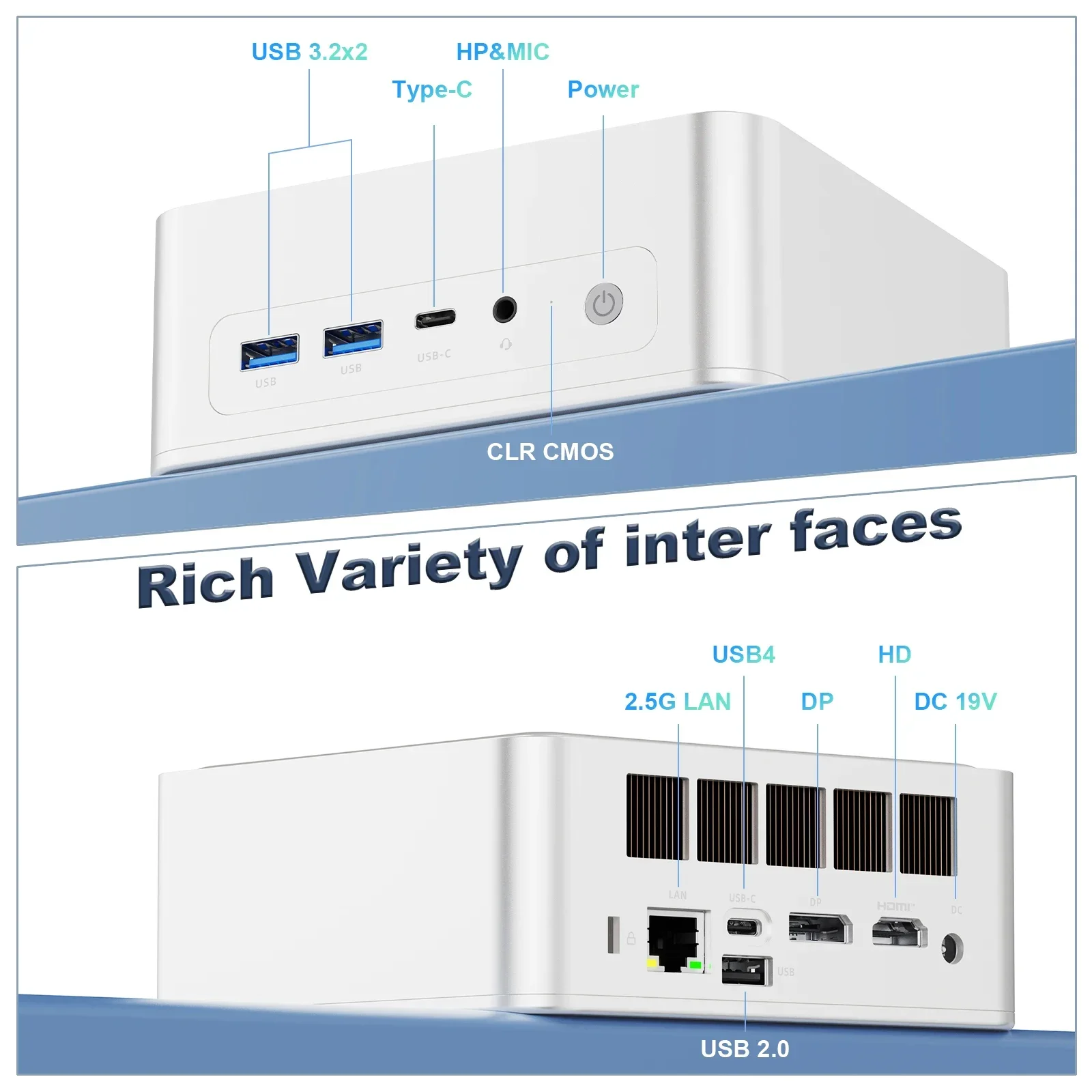 SZBOX كمبيوتر صغير Z66/Z7 R5 6600H Windows 11 Pro DDR5 5600Mhz M.2 2280 NVME SSD PCIE3.0 USB4.0 WIFI6 BT5.2 لعبة مكتبية كمبيوتر مكتبي