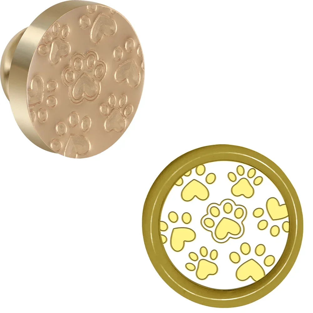 Vlinder Kroon Paw Print Lakzegel Zegel Stempel Koperen Kop Reliëf Proces Stempel Afdichting Voor Diy Kaarten Bruiloft Uitnodiging Decoratie