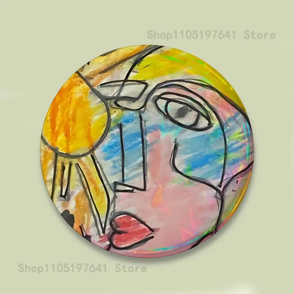 المافيا اللاتينية الإبداعية شارة مستديرة زر دبوس حقيبة ديكور المشجعين جمع الأصدقاء هدية بروش