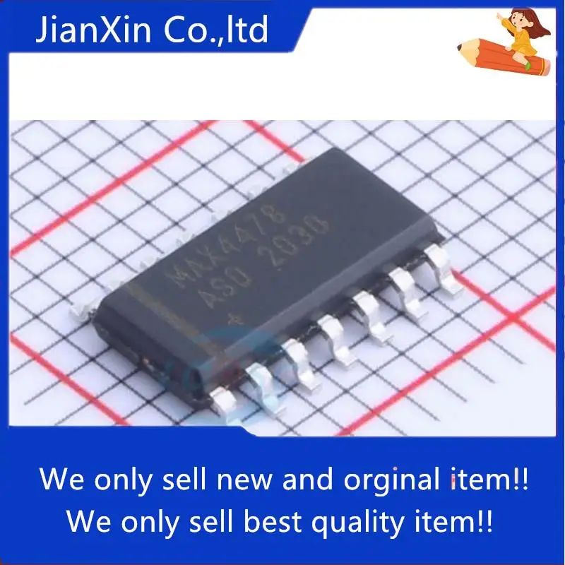 

10pcs 100% orginal new MAX4478ASD+T SOP-14 Low Noise Low Distortion Rail-to-Rail Operational Amplifier