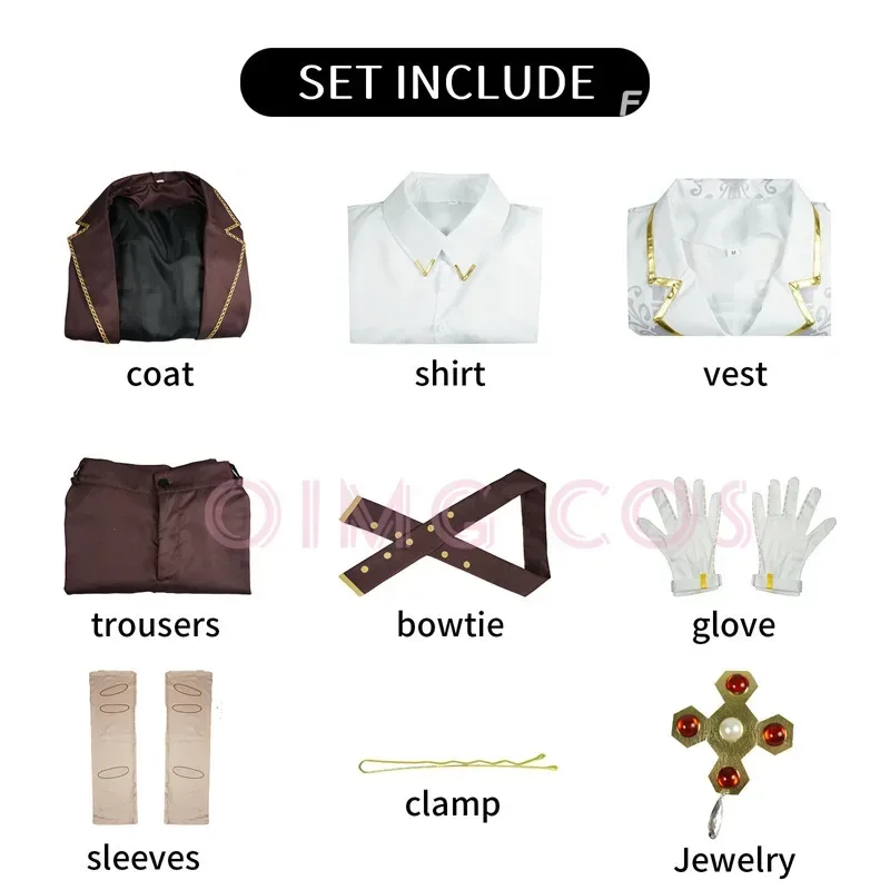 

Identity 5 Luca Cosplay Prisoner Costume Uniform Anime Halloween for High-quality Women Costumes Game