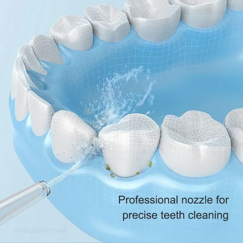 Travel‑Friendly Water Flosser Rechargeable Oral Irrigator 5 Cleaning Modes Detachable 230ML Water Tank Deep Clean Dental Oral Ca
