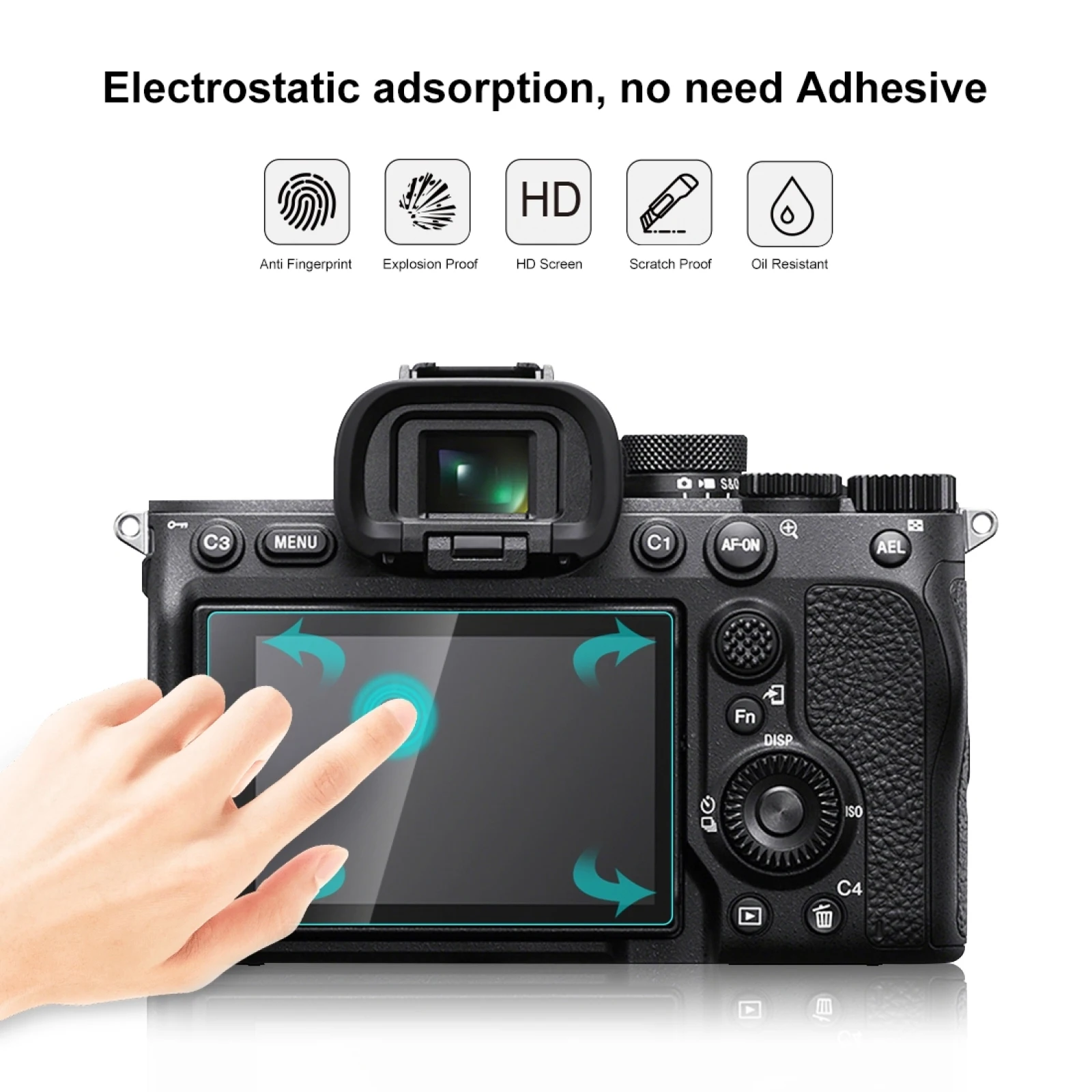 

For Sony Alpha 7 IV / A7 IV / ILCE-7M4 / A7M4 Screen Protector 2.5D 9H Tempered Glass Film
