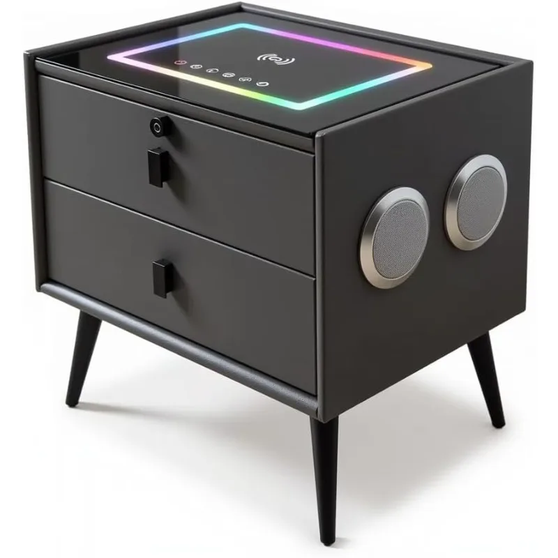 الجمالية مضحك منضدة الشمال المنظم الصناعية ضوء منضدة شاحن الهاتف الطابق الجدول دي Chevet اكسسوارات المنزل