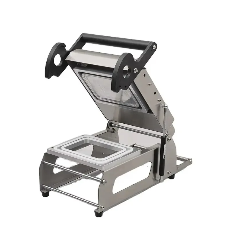 DQ160E دليل صينية السدادة وجبة اقتصادية مع الأرز الأسماك اللحوم الخضار الوجبات السريعة متجر الحيوانات الأليفة pp مربع آلة التعبئة #1