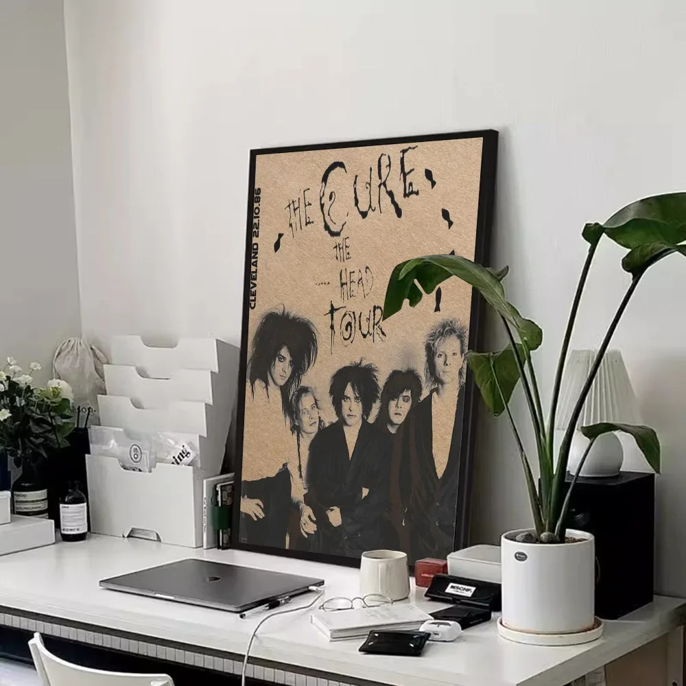 1PC Band The Cure Poster Sticky Posters Wall Sticker  Living Room Bar Cafe   Wall Decoration