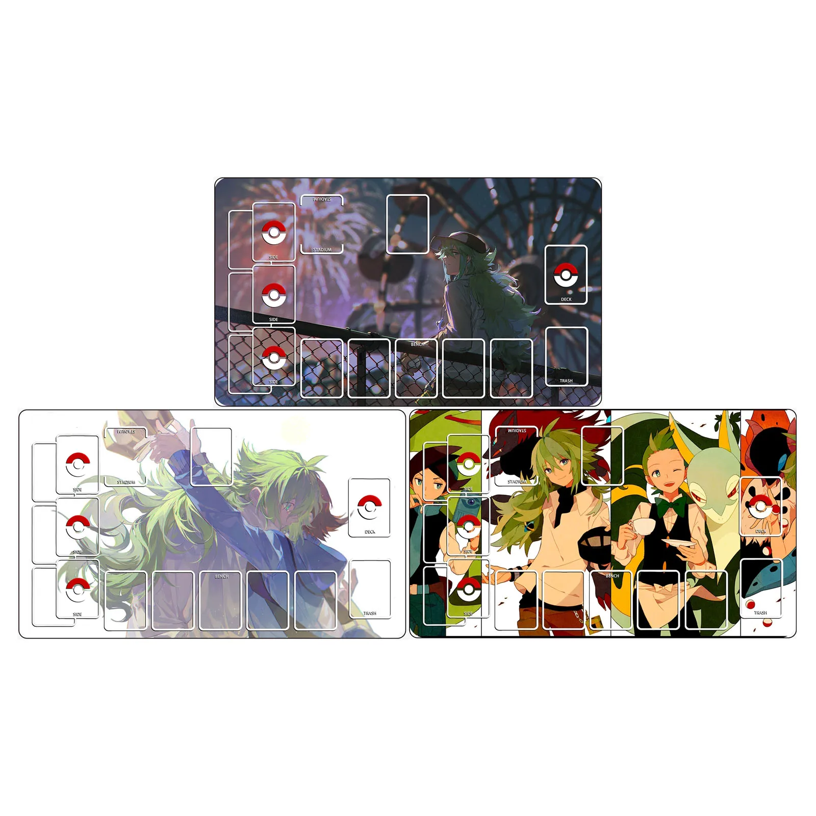 

Игровой коврик для тренировок по PTCG 600x350x2 мм, для одиночной игры, дуэльный коврик для карт, аниме-карты, подарок, игрушки