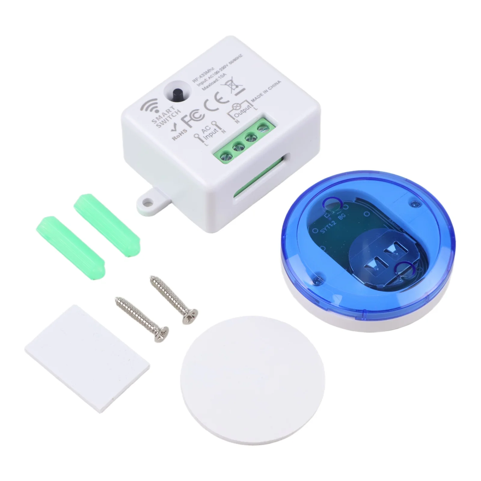AC 85-240V Switch Remote Light Receiver Stage Lighting Control Indoor Remote Control Light Switch Remote Range 100m