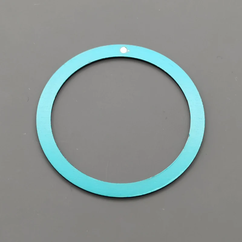 38mm*31.6mm Aluminium Fashion Flat Watch Bezel Insert Fits Seiko SKX007 SKX009 SRPD Watch Case NH36 NH35 Movement Men Watch Part