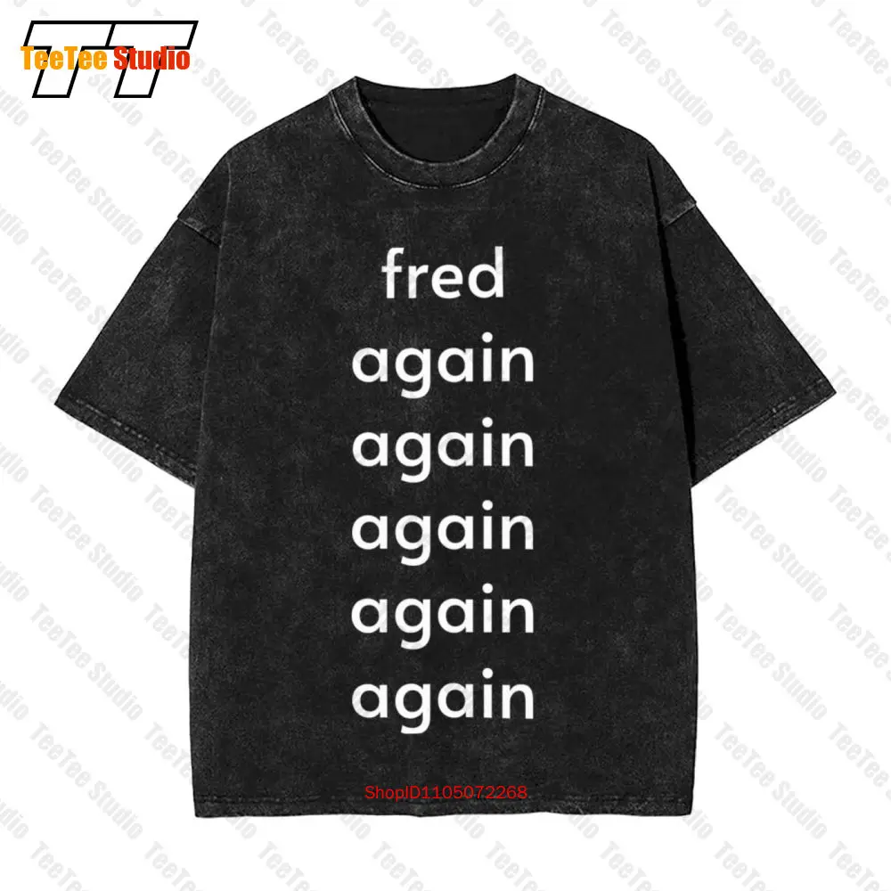 

Винтажная футболка большого размера Fred Again, концертный фестиваль, DPGK