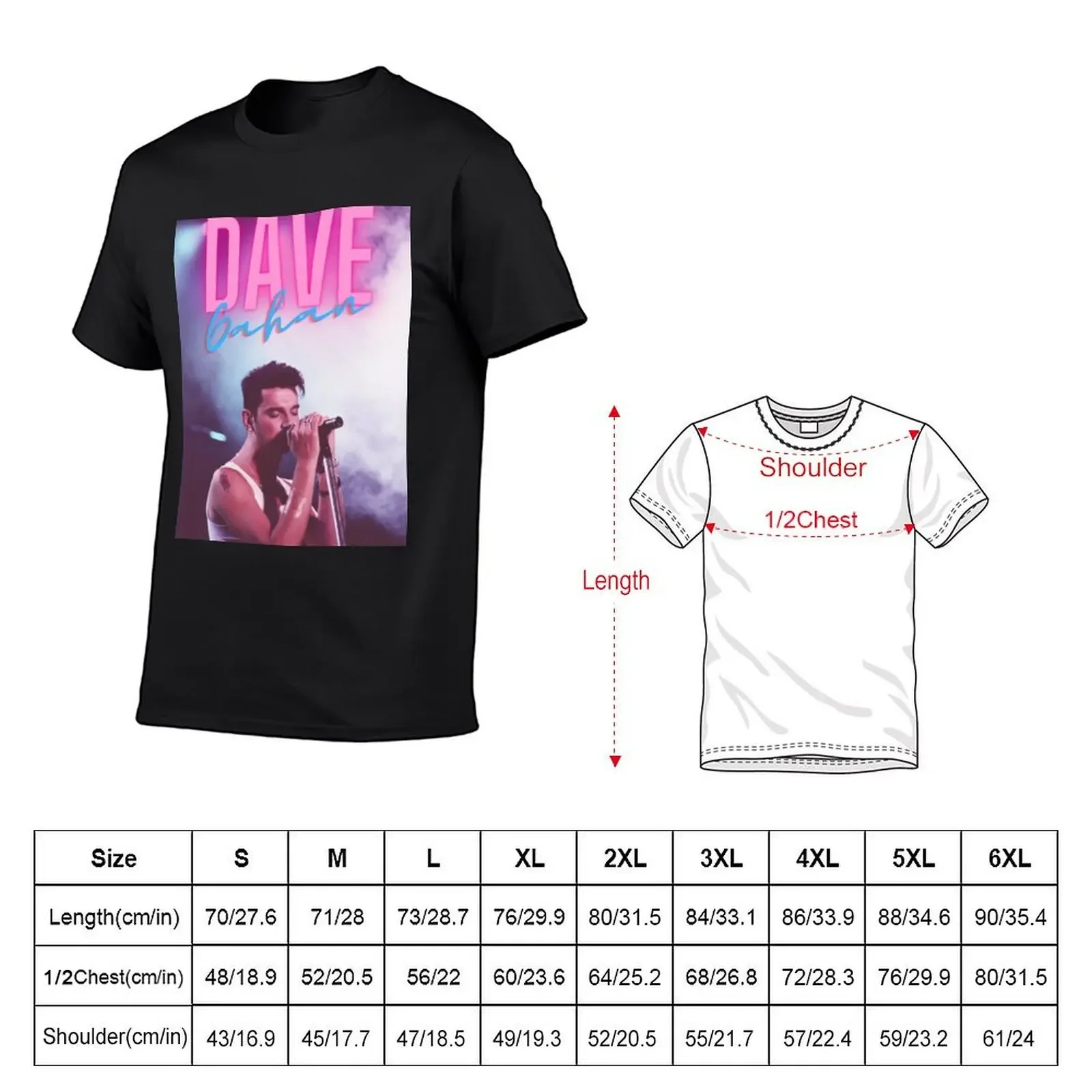 Dave Gahan on Stage T-Shirt custom t shirt tops graphic shirts mens graphic t-shirts pack