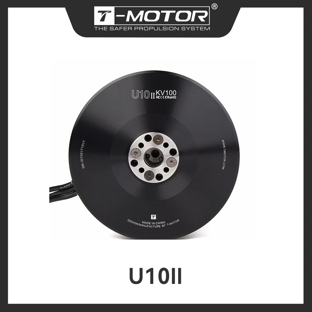 T-MOTOR U10 II KV100 Brushless Electrical Motor For Quadrocopter Aircraft With New Iron Core Design 10KG+Thrust